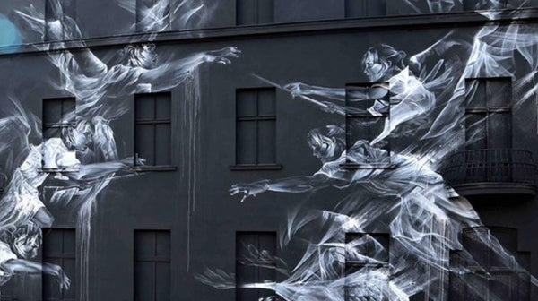 Ghostly Murals by artist Li-Hall