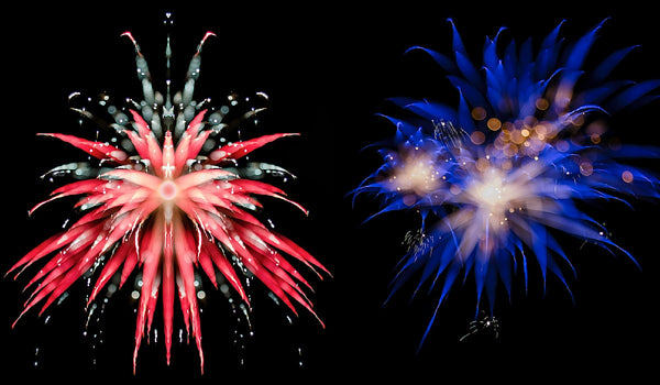 Abstract Fireworks by artist, Tom Payer