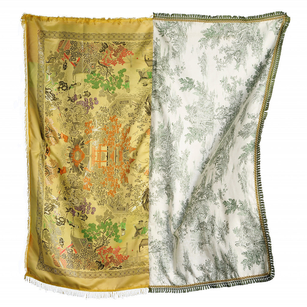 Yellow Flagmented, Textile/Fiber Art, CTRLZAK, Art Urbane