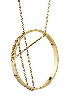 VITRUVIA NECKLACE IN YELLOW GOLD, Jewelry, Vanessa Gade, Art Urbane