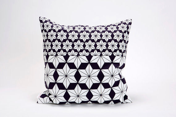 Japanese Style Floral Pillow Cover, Design, Mikabarr, Art Urbane