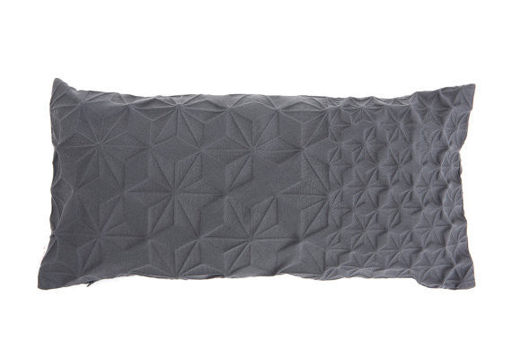 Rectangular Textured Geometric Pillow Cover, Design, Mikabarr, Art Urbane