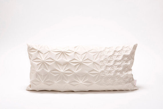 Rectangular Textured Geometric Pillow Cover, Design, Mikabarr, Art Urbane