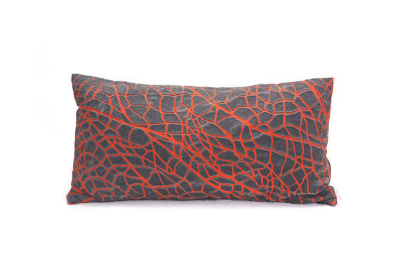 Rectangular Vein Inspired Decorative Pillow Covers, Design, Mikabarr, Art Urbane