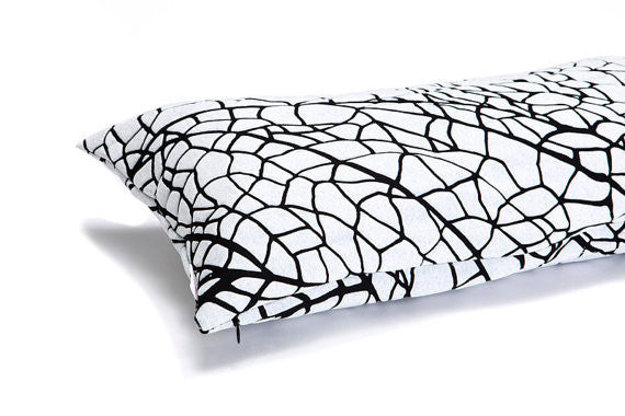 Rectangular Vein Inspired Decorative Pillow Covers, Design, Mikabarr, Art Urbane