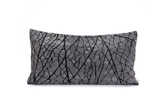 Rectangular Vein Inspired Decorative Pillow Covers, Design, Mikabarr, Art Urbane