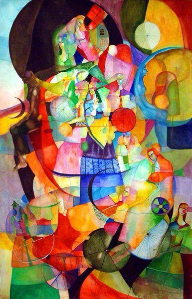 Moonlight City, Fine Art, Vassia Alaykova, Art Urbane