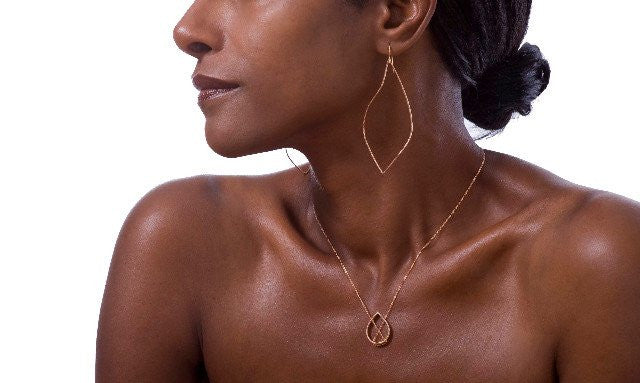 PETAL NECKLACE IN ROSE GOLD, Jewelry, Vanessa Gade, Art Urbane