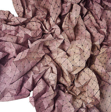 Folding A-Part Origami Throw, Design, Mikabarr, Art Urbane