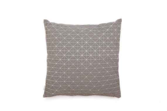 Light Grey Designer Throw Pillow Cover, Design, Mikabarr, Art Urbane