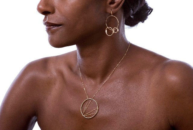 MIRO EARRINGS IN ROSE GOLD, Jewelry, Vanessa Gade, Art Urbane