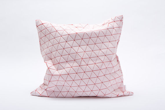 Geometric Designer Triangels Printed Throw Pillow Cover, Design, Mikabarr, Art Urbane