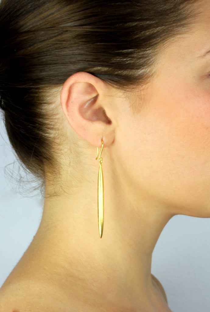 Small Gold Spike Earrings, Jewelry, Si.Si, Art Urbane