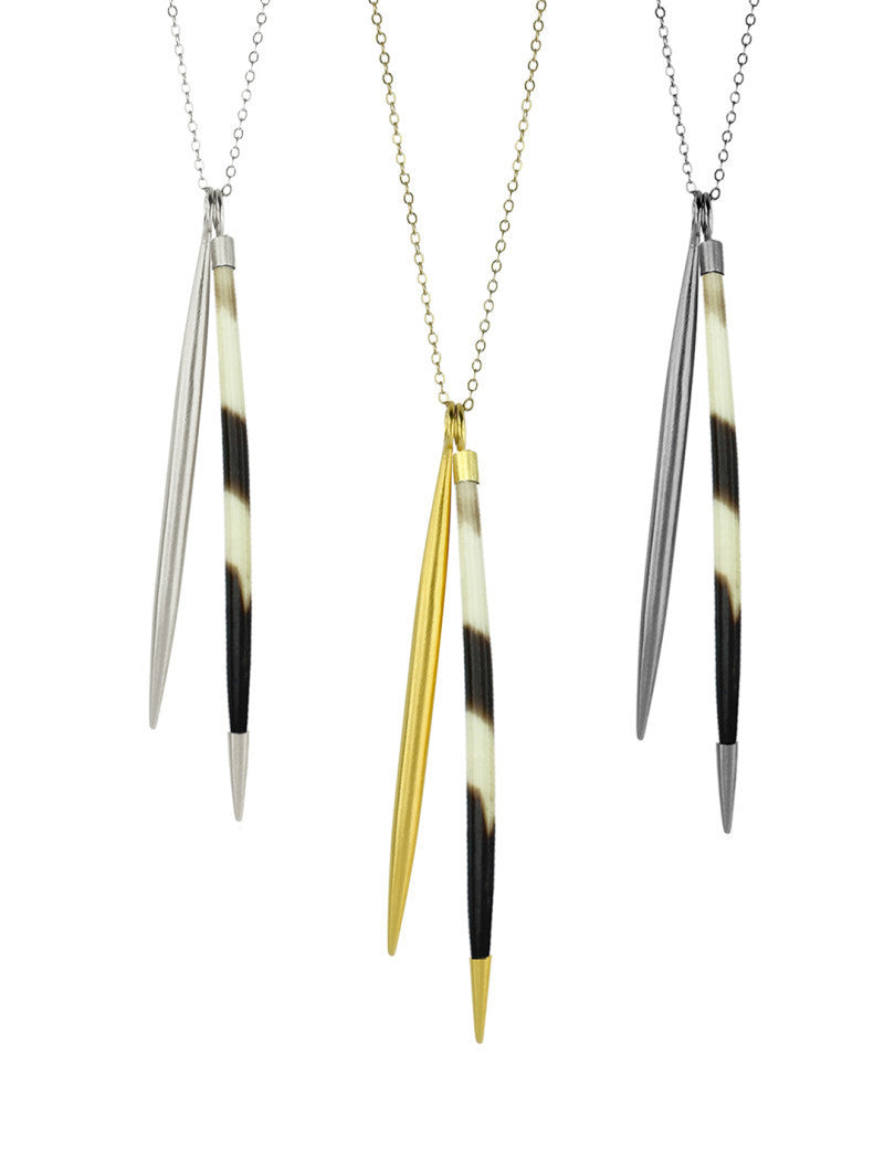 Porcupine Quill Lateral Tooth Necklace – Schooner Chandlery