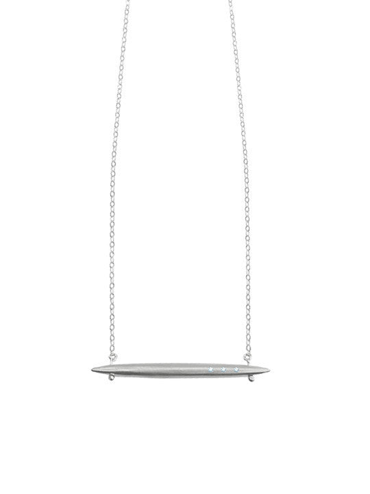 Suspended Diamond Spike Necklace, Jewelry, Si.Si, Art Urbane