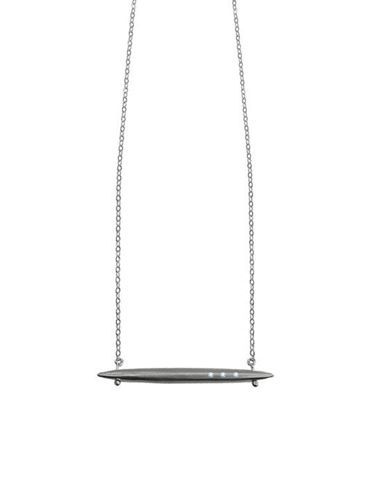 Suspended Diamond Spike Necklace, Jewelry, Si.Si, Art Urbane