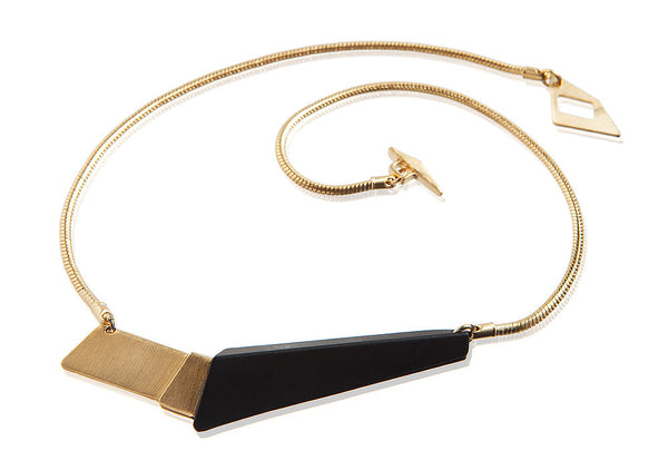 Black and Silver Two Part Necklace, Jewelry, Art Urbane, Art Urbane