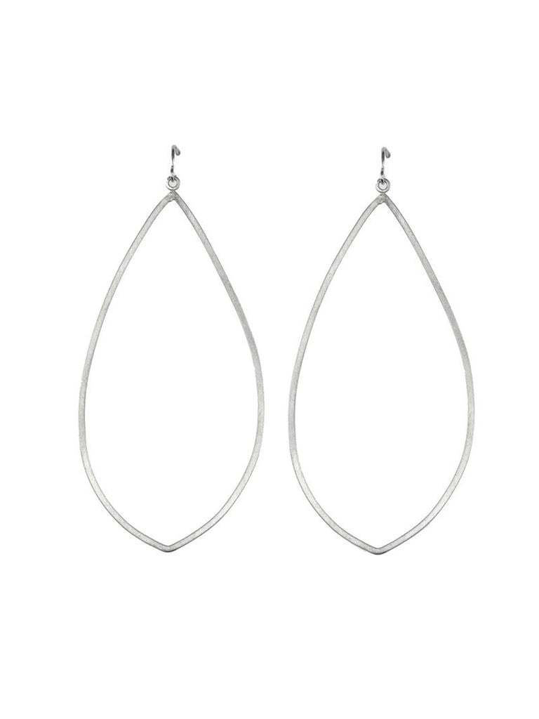 Silver Teardrop Hoops, Jewelry, Si.Si, Art Urbane