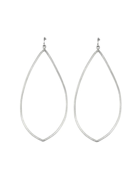 Silver Teardrop Hoops, Jewelry, Si.Si, Art Urbane