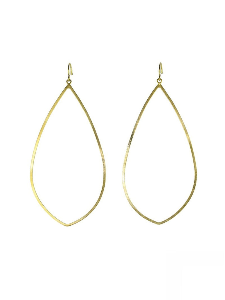 Gold Teardrop Hoops, Jewelry, Si.Si, Art Urbane