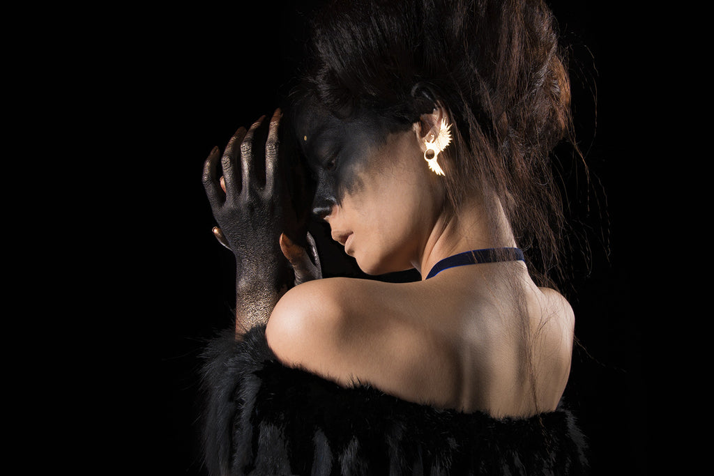 Meridaa Earrings, Market Place, La Fiancée du Facteur, Art Urbane