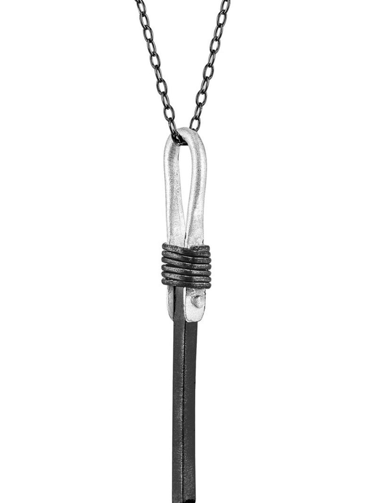 Black Rhodium Match Necklace, Jewelry, Si.Si, Art Urbane