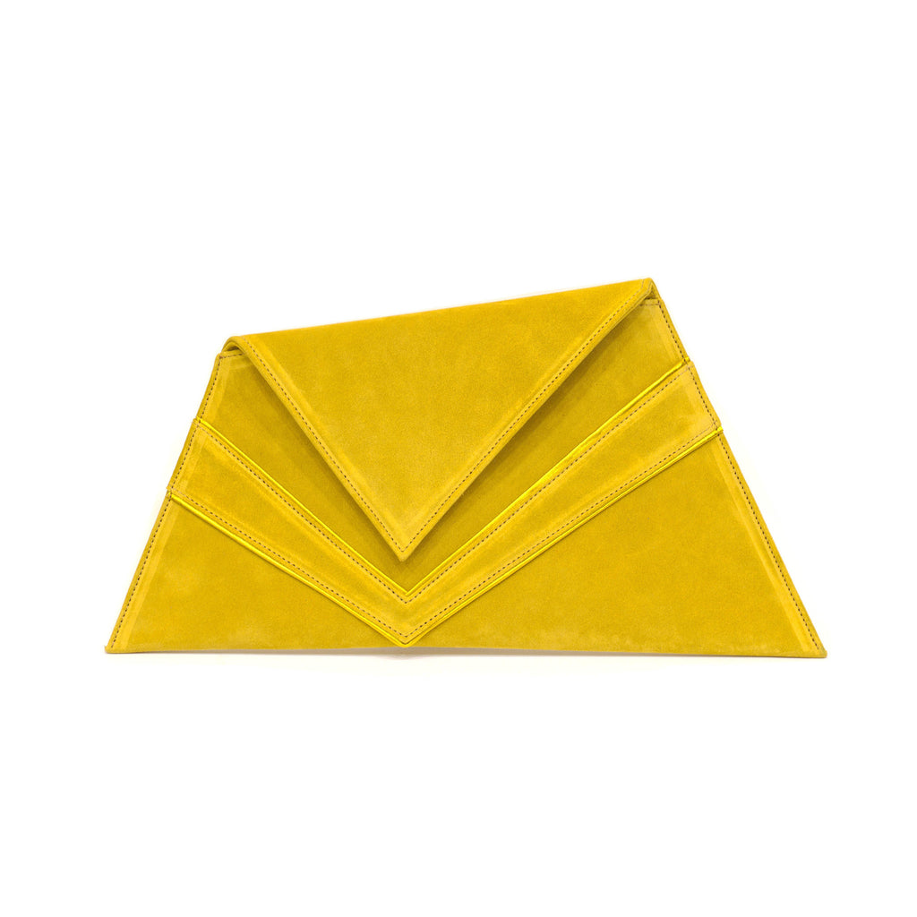 Ochre Asymmetric Clutch, Fashion, Georgina Skalidi, Art Urbane
