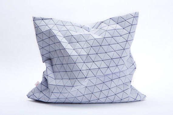 Geometric Designer Triangels Printed Throw Pillow Cover, Design, Mikabarr, Art Urbane