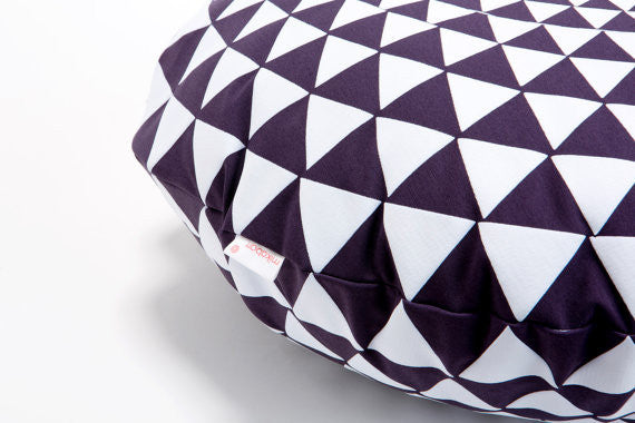 Round Multicolor Geometric Pillow Cover, Design, Mikabarr, Art Urbane