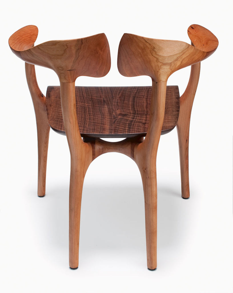 Swallowtail Cherry and Walnut Chair, Design, Brian Fireman Design, Art Urbane