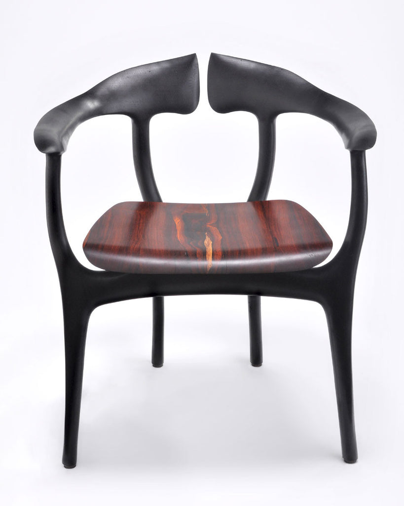 Swallowtail Ebonized Walnut Chair, Design, Brian Fireman Design, Art Urbane