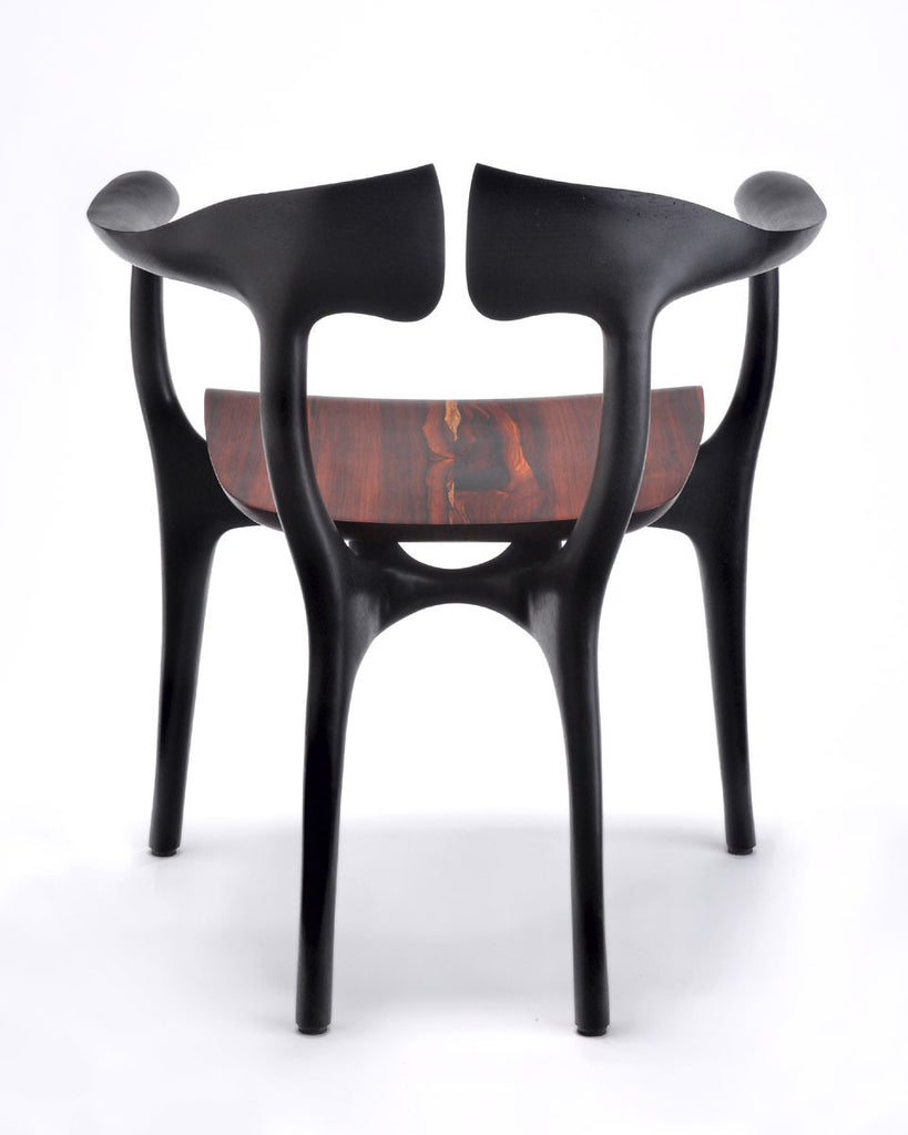Swallowtail Ebonized Walnut Chair, Design, Brian Fireman Design, Art Urbane