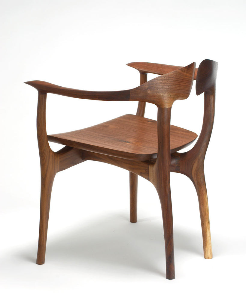 Swallowtail Cherry and Walnut Chair, Design, Brian Fireman Design, Art Urbane