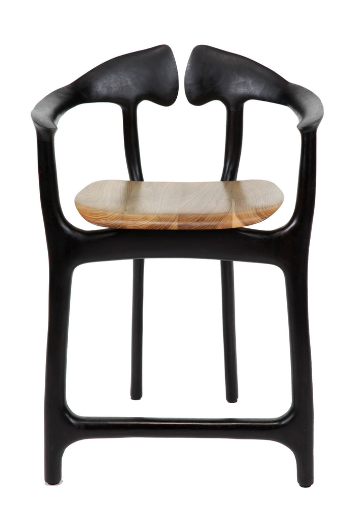 Swallowtail White Walnut Stool, Design, Brian Fireman Design, Art Urbane