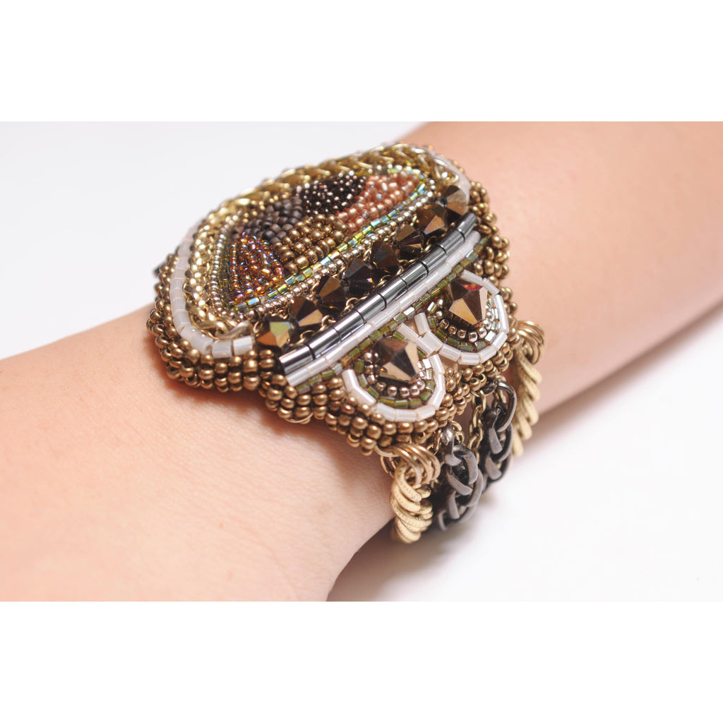 Tribal Triangle Cuff, Jewelry, MerriaMBatara, Art Urbane