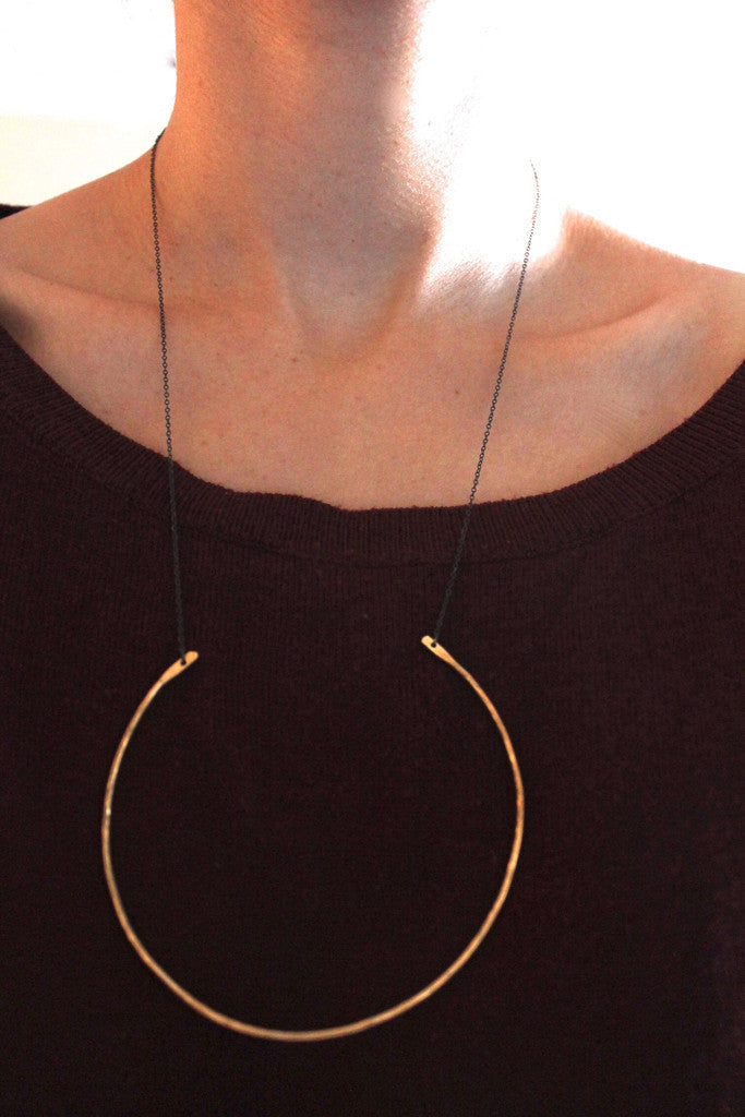 Extra Large Bronze Hoop, Jewelry, LUMO, Art Urbane