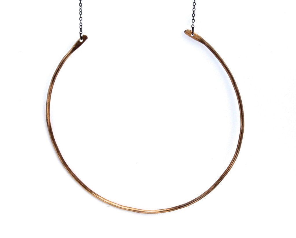 Extra Large Bronze Hoop, Jewelry, LUMO, Art Urbane