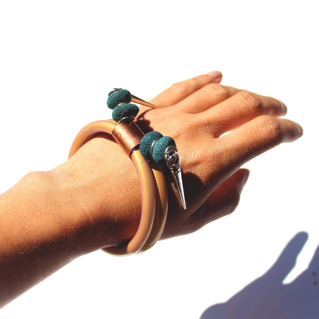 Golden Taurus Bangles, Jewelry, LIZETH VILLALOBOS, Art Urbane