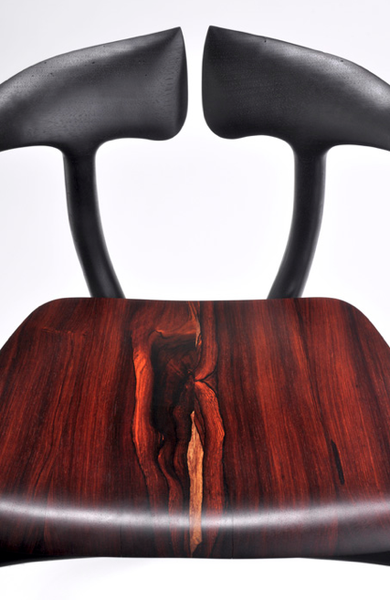 Swallowtail Ebonized Walnut Chair, Design, Brian Fireman Design, Art Urbane