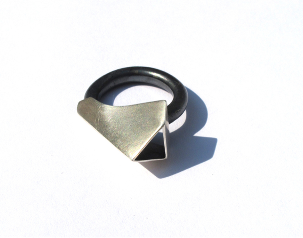 Silver and Sulfuric Acid Ring, Jewelry, Art Urbane, Art Urbane