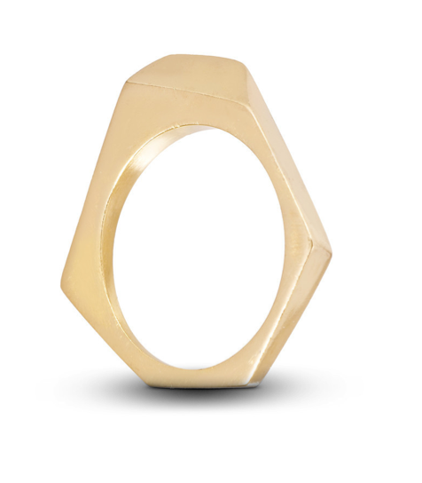 Minimalistic Gold Geometric Band, Jewelry, Art Urbane, Art Urbane