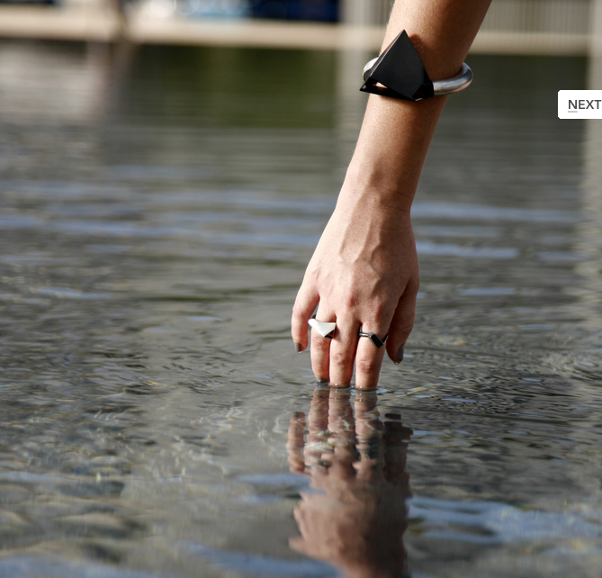 Silver and Sulfuric Acid Bracelet, Jewelry, Art Urbane, Art Urbane