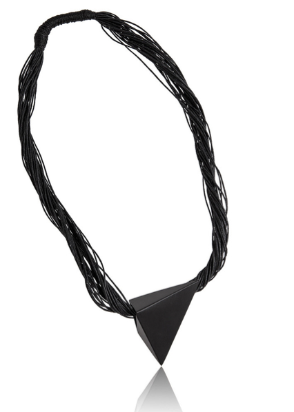 Black Pyramid Necklace Art Urbane