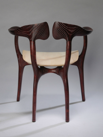 Swallowtail Burgundy Chair, Design, Brian Fireman Design, Art Urbane
