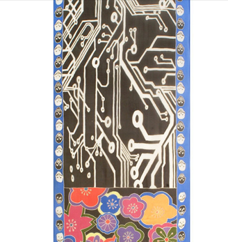 Hand Painted Silk Scarf II, Fashion, Dreamluxe, Art Urbane