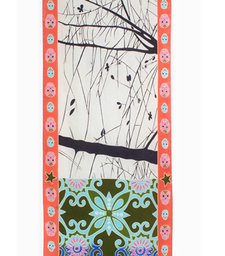 Hand Painted Silk Scarf VII, Fashion, Dreamluxe, Art Urbane