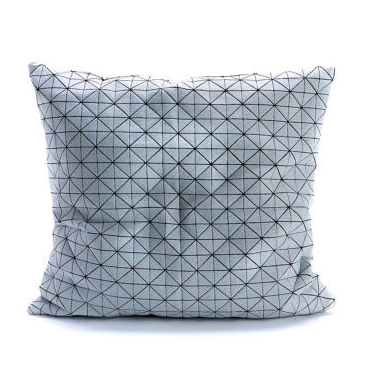 White and Black Origami Pillow Cover, Design, Mikabarr, Art Urbane