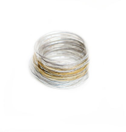 Silver & Gold Stacked Rings, Jewelry, Joanna Morgan Designs, Art Urbane