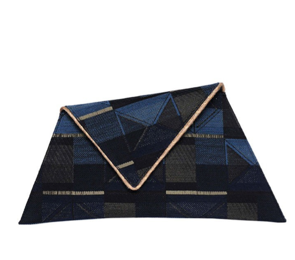 Blue Asymmetric Clutch, Fashion, Georgina Skalidi, Art Urbane