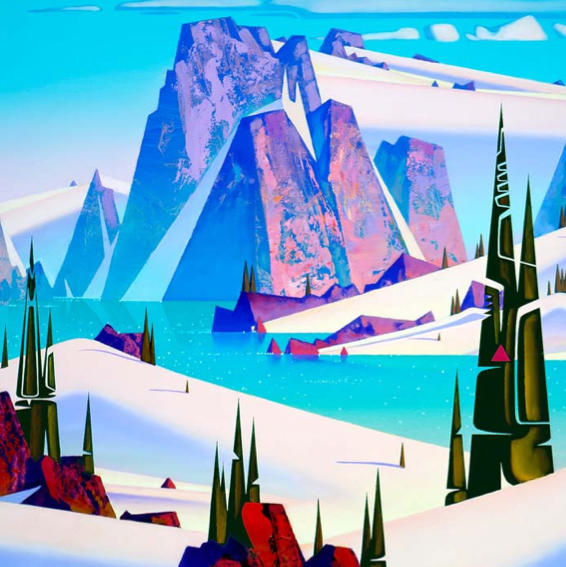 Alpine Blue, Fine Art, John Revill, Art Urbane